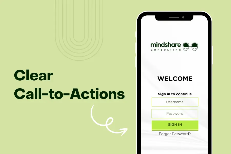 Clear Call-To-Actions