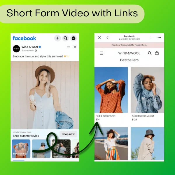 Short-Form Video With Links