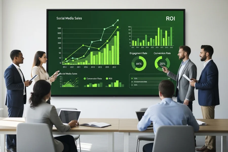 How is social commerce able to deliver ROI across industries