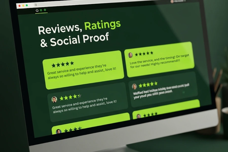 Reviews, Ratings & Social Proof