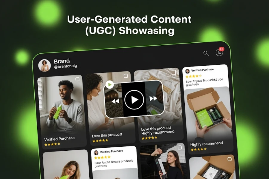 User-Generated Content (UGC) Showcasing