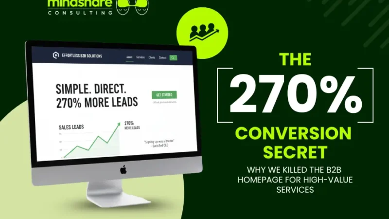 The 270% conversion secret: Why we killed the B2B home page