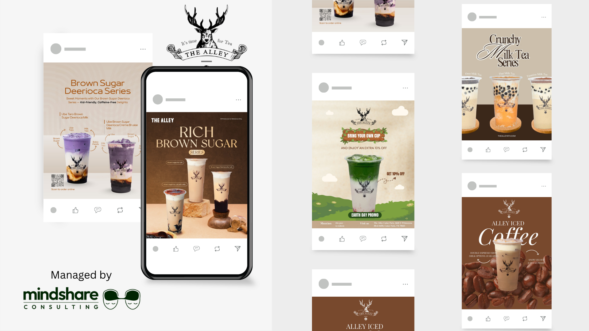 The Alley boba tea digital marketing campaign by Mindshare Consulting Inc
