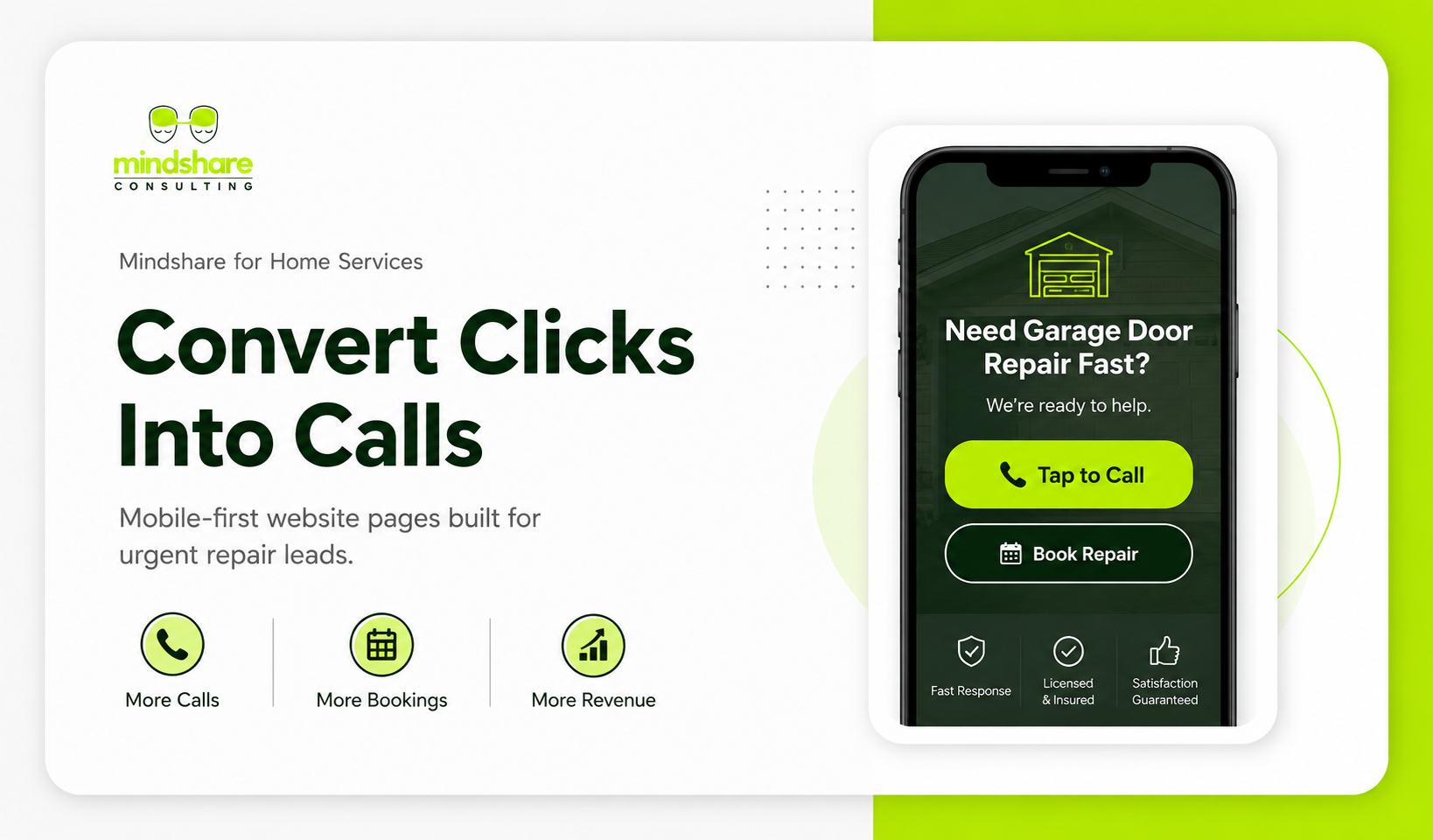 Garage door website design for Austin lead generation