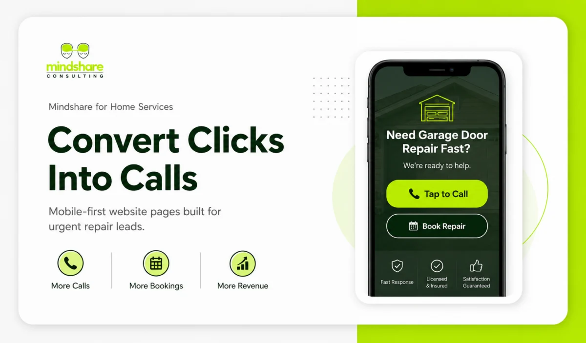 Garage door website design for Austin lead generation