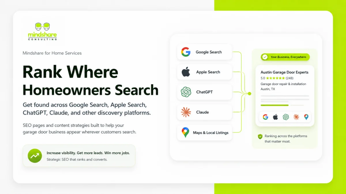 SEO for garage door company in Austin
