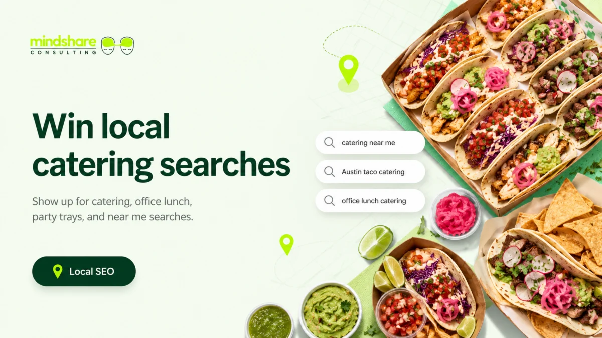 Local search ranking strategy map showing Austin neighborhood targeting
