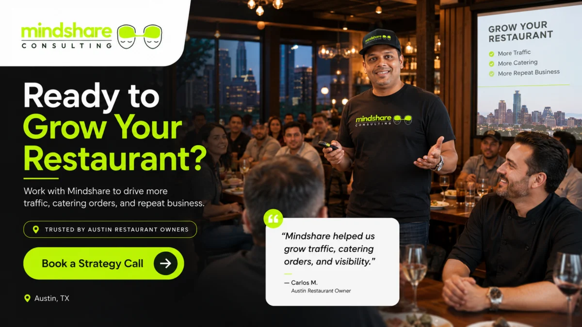 Book a catering growth strategy call with Mindshare Consulting Inc