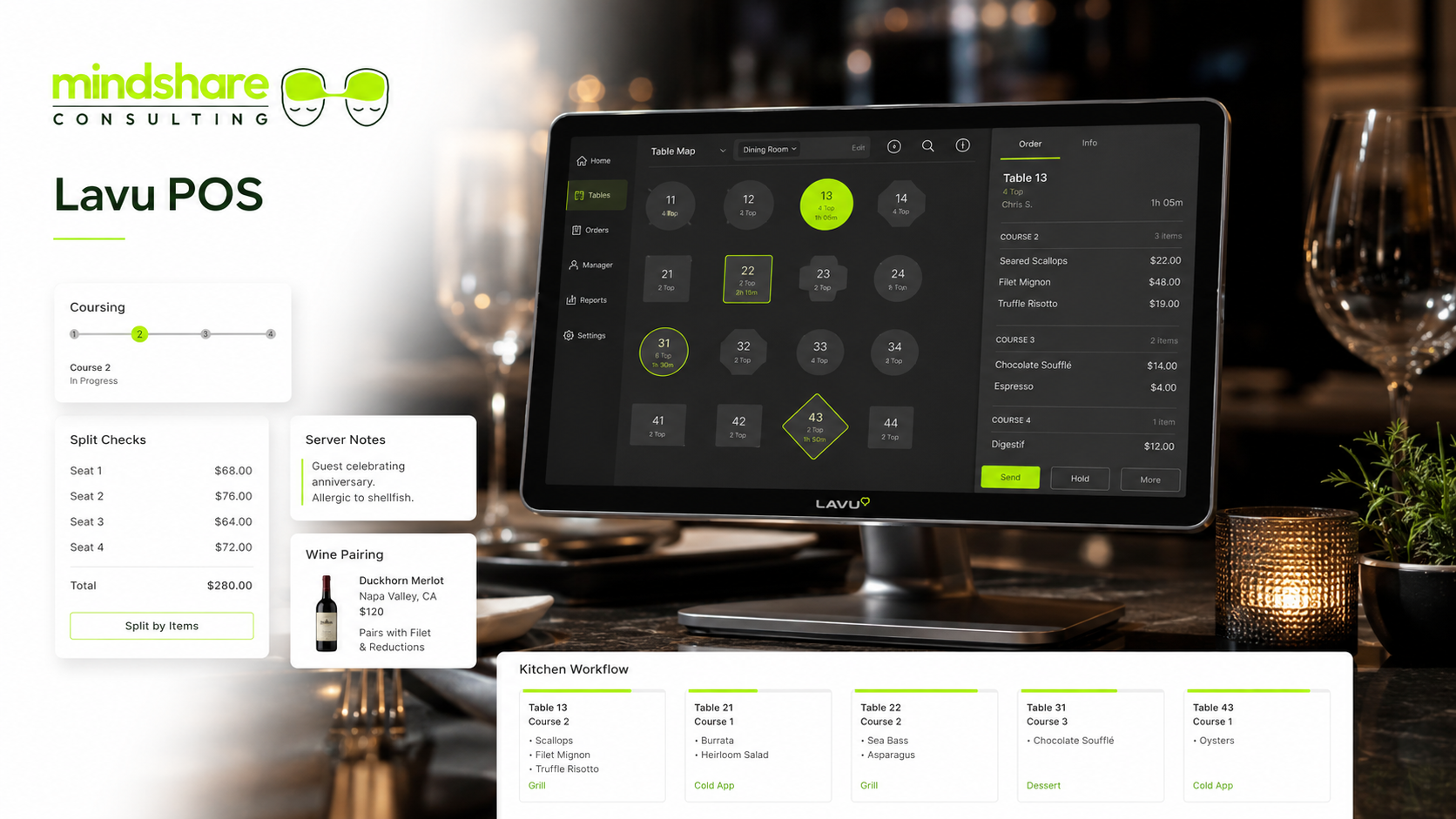 Lavu POS for fine dining full service and hospitality restaurants in Texas