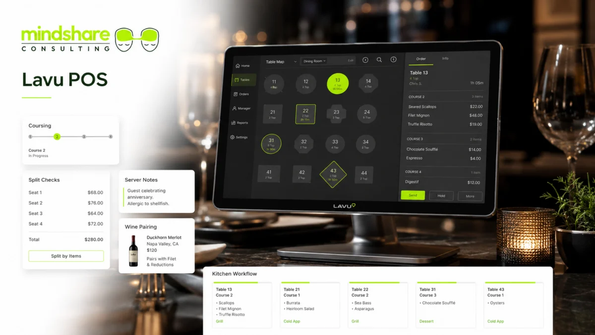 Lavu POS for fine dining full service and hospitality restaurants in Texas