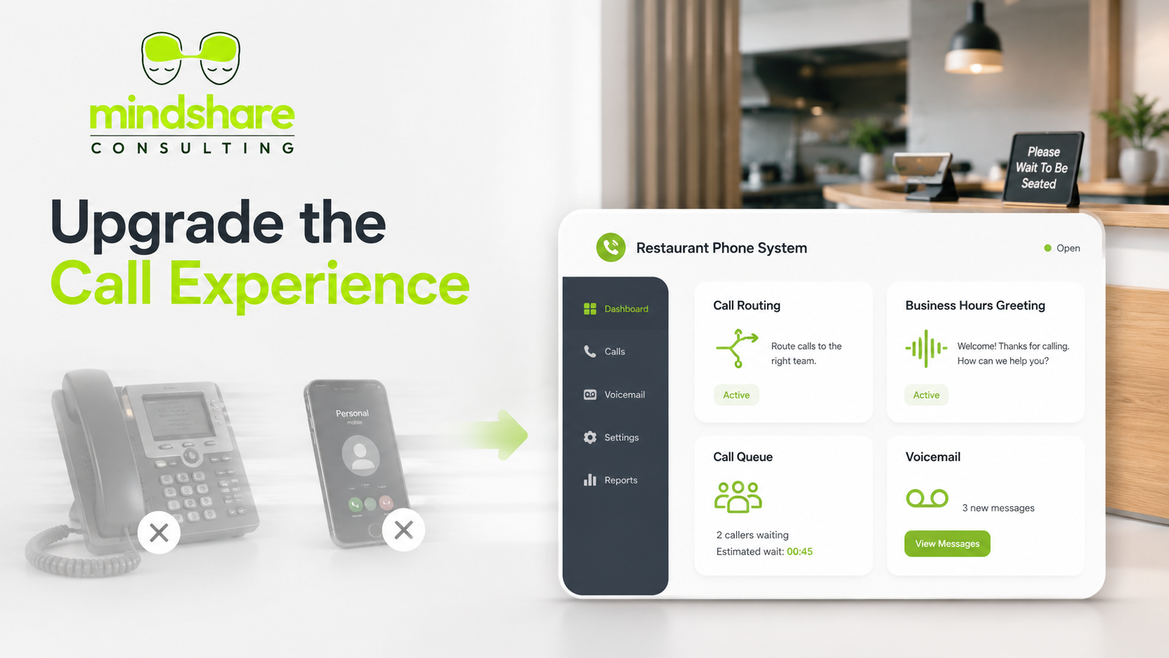 Restaurant replacing landlines with Grasshopper virtual phone system