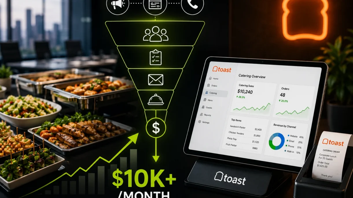 Toast catering setup