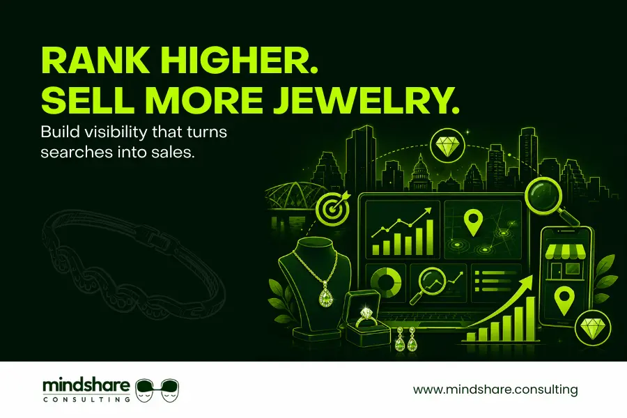 Austin jewelry SEO strategy generating showroom visits and custom jewelry leads