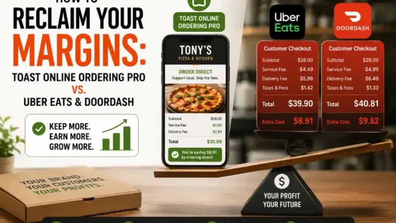 Toast Online Ordering Pro vs. Uber Eats & DoorDash