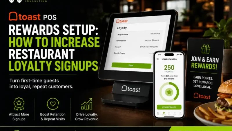 Toast POS Rewards Setup: How to Increase Restaurant Loyalty Signups
