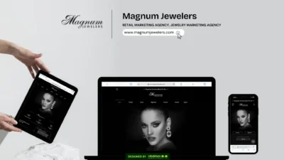 Magnum Jewelers website development project by Mindshare Consulting Inc