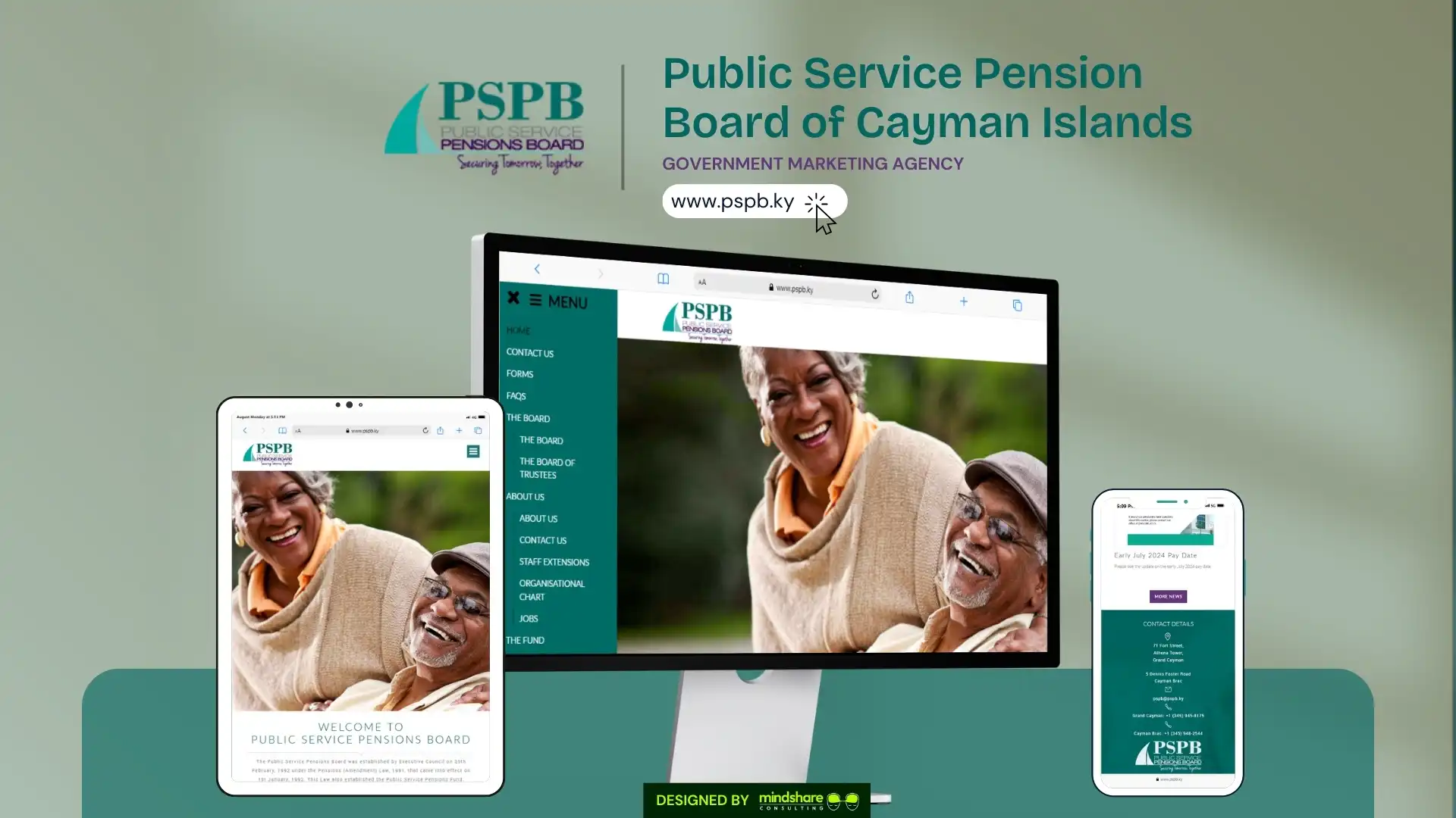 Public Service Pension Board website development project by Mindshare Consulting Inc
