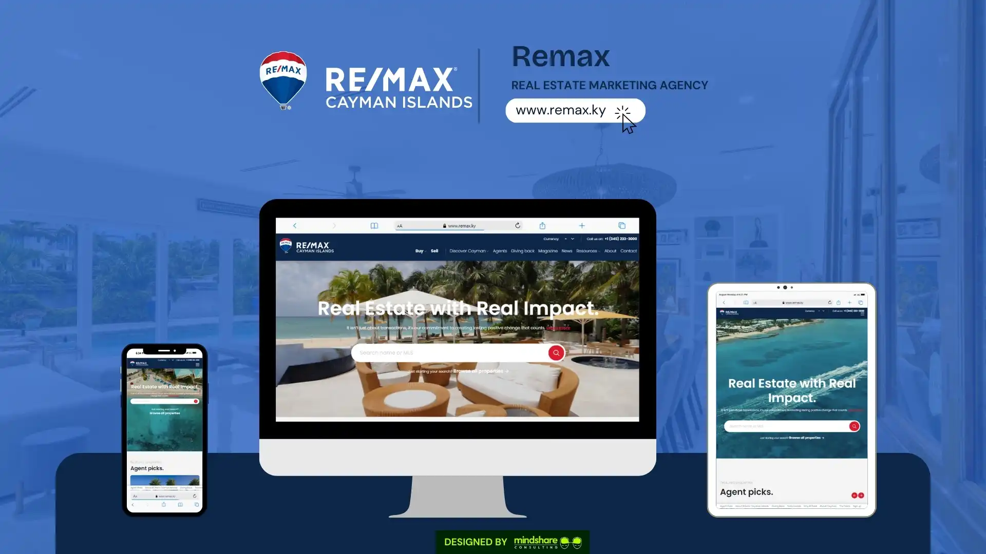 Remax website development project by Mindshare Consulting Inc