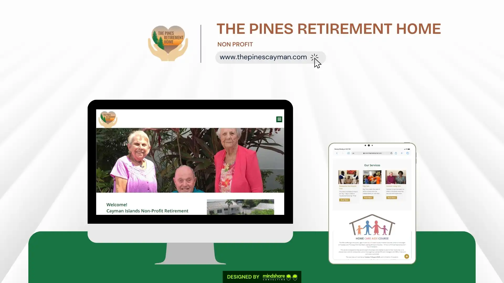 THE PINES RETIREMENT HOME website by Mindshare Consulting Inc
