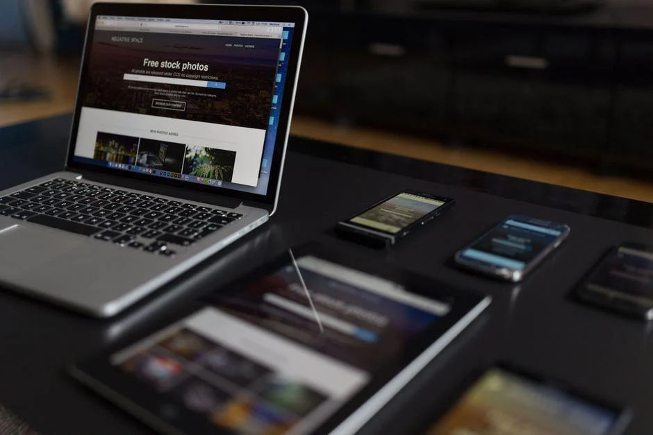 Web designer working on a website design project on a laptop